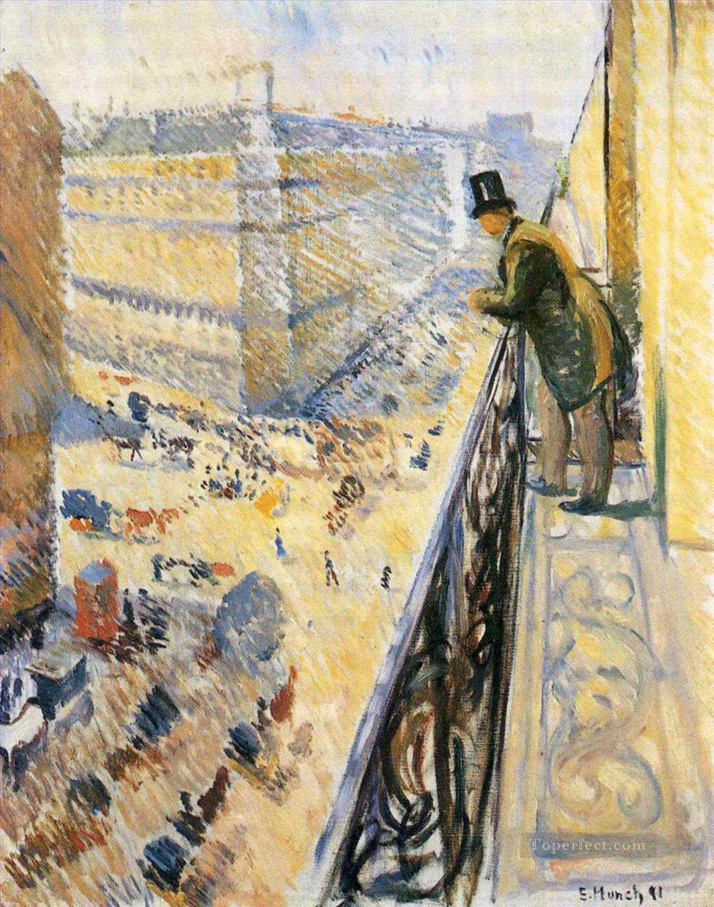 ストリート・ラファイエット 1891年 エドヴァルド・ムンク油絵